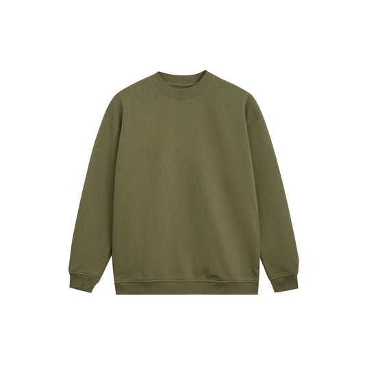 Luxury Blank 100% Cotton Curved Hem Hoodie - Modern Streetwear Design | Premium Pullover Sweater - Green - Voila Finest