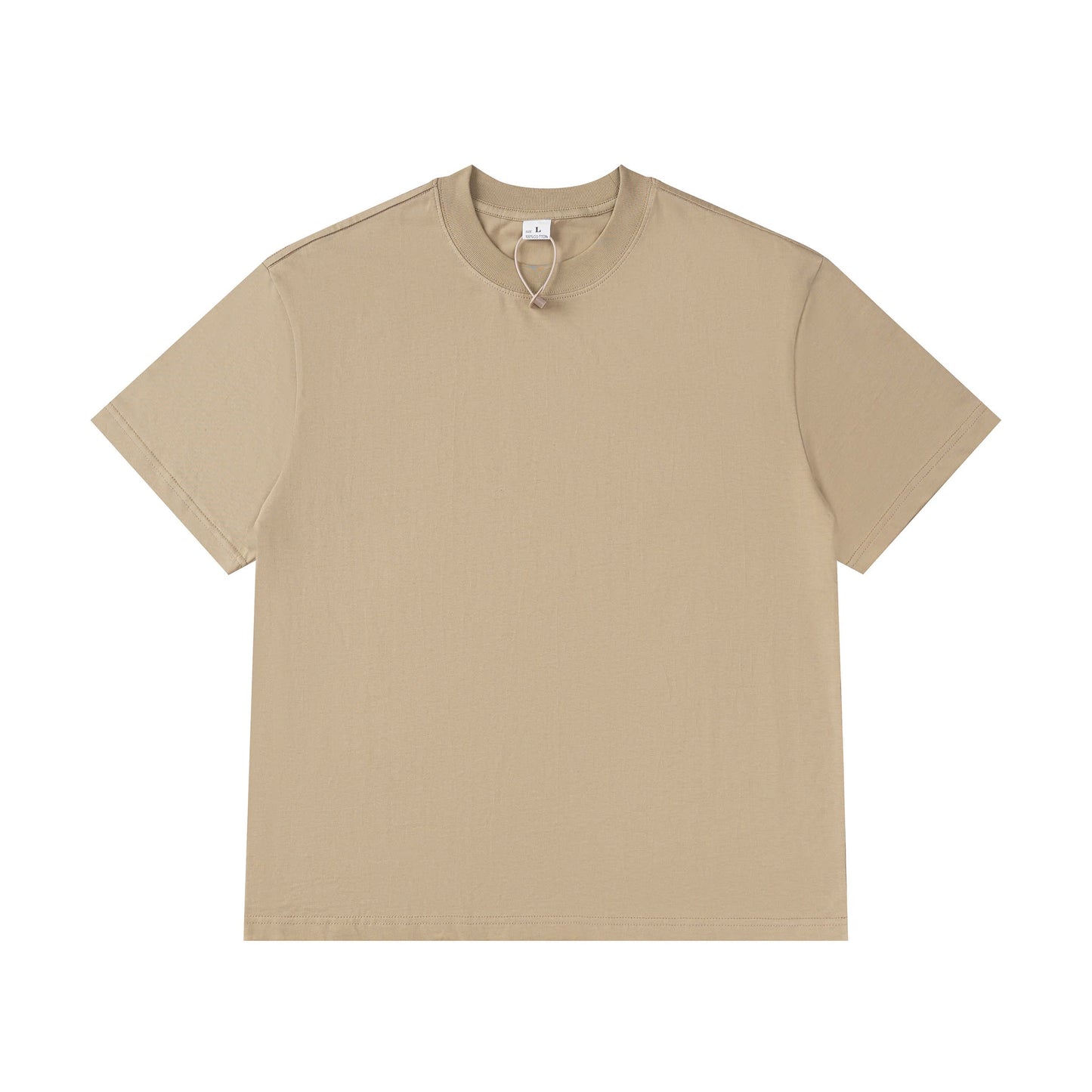Luxury Blank 100% Cotton Beige T-Shirt - Soft & Versatile Everyday Classic Essential - Voila Finest