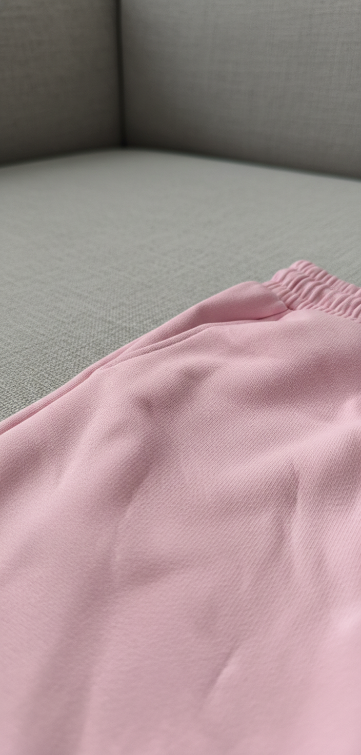 Luxury Blank Cozy Poly-Cotton Fleece set- Modern Streetwear Design | Premium Pullover Sweatshirt with Kangaroo Pocket - Baby Pink - Voila Finest