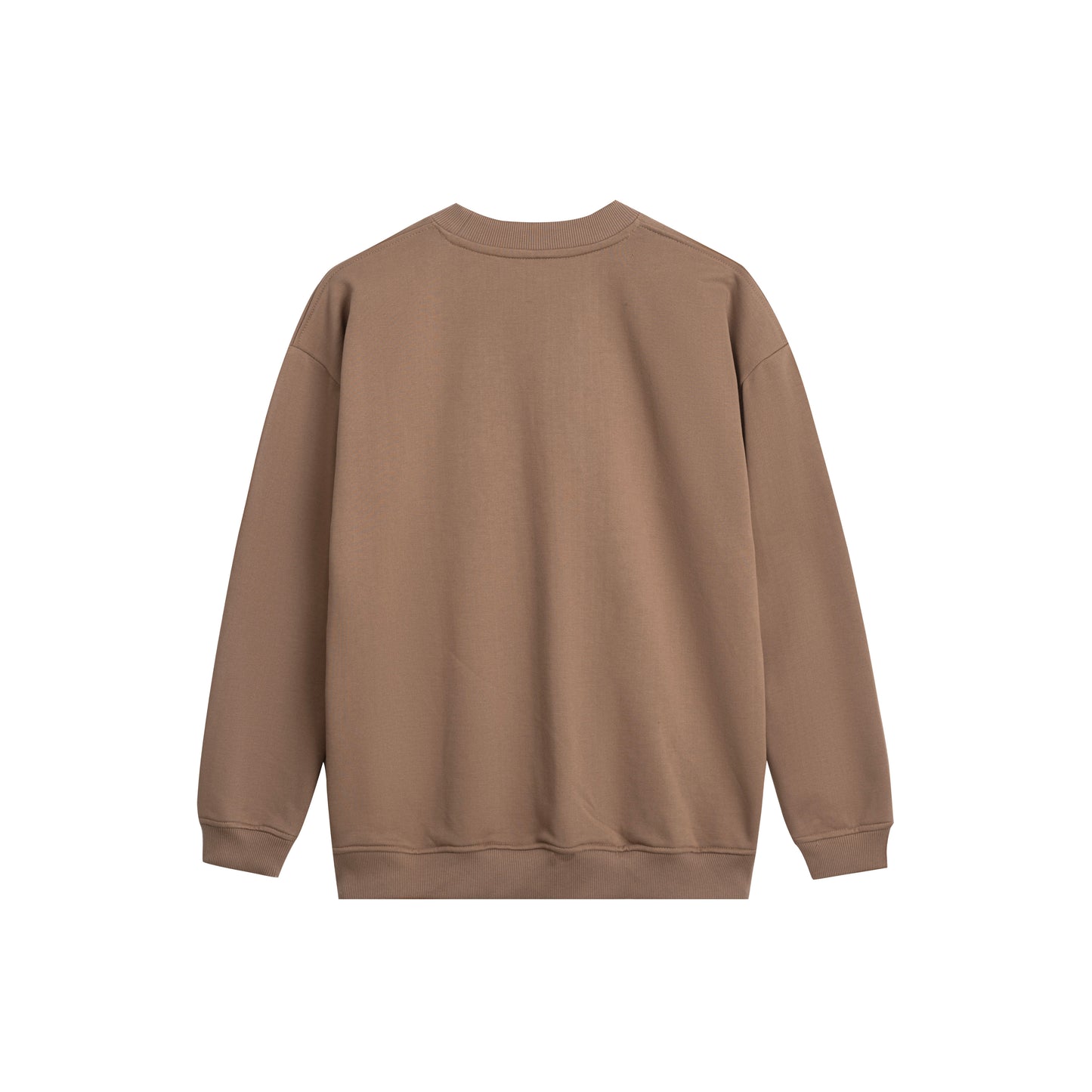 Luxury Blank 100% Cotton Curved Hem Hoodie - Modern Streetwear Design | Premium Pullover Sweatshirt - Brown - Voila Finest