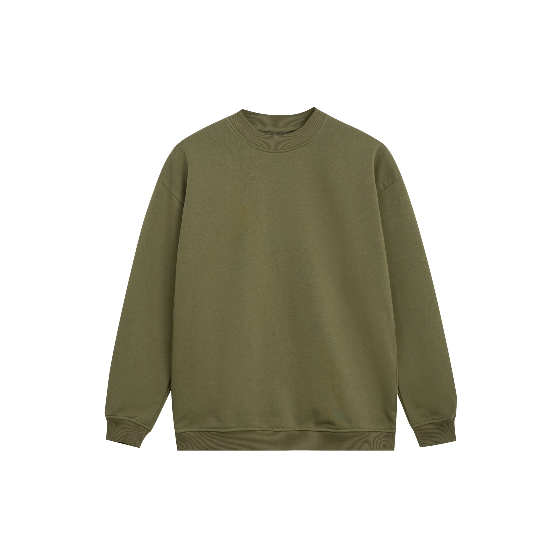 Luxury Blank 100% Cotton Curved Hem Hoodie - Modern Streetwear Design | Premium Pullover Sweater - Green - Voila Finest