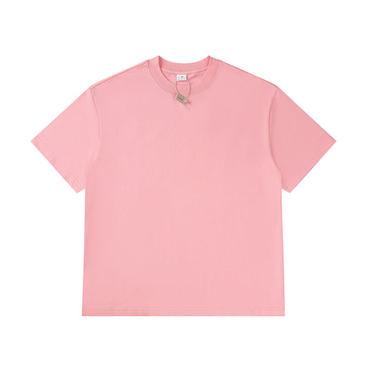 Luxury Blank 100% Cotton Pink T-Shirt - Soft & Durable Classic Crew Neck Essential - Voila Finest
