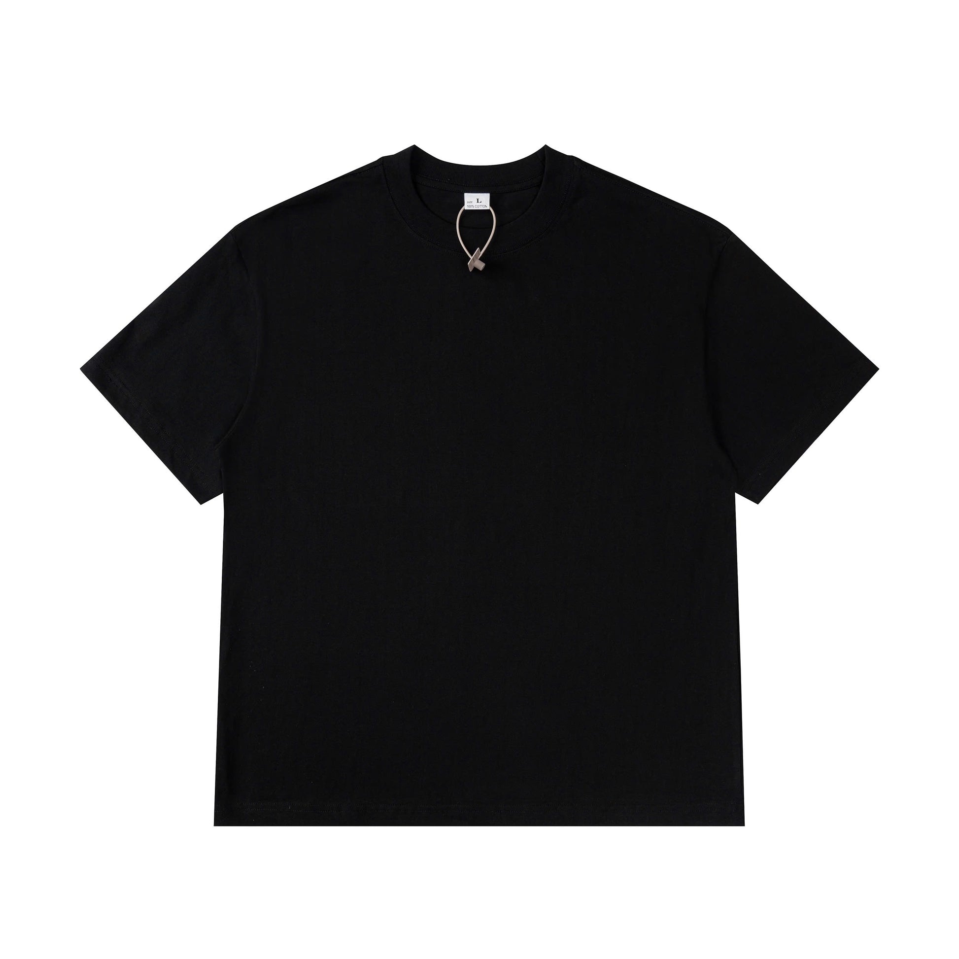 Luxury Blank 100% Cotton Black T-Shirt - Soft & Durable Classic Essential Crew Neck - Voila Finest